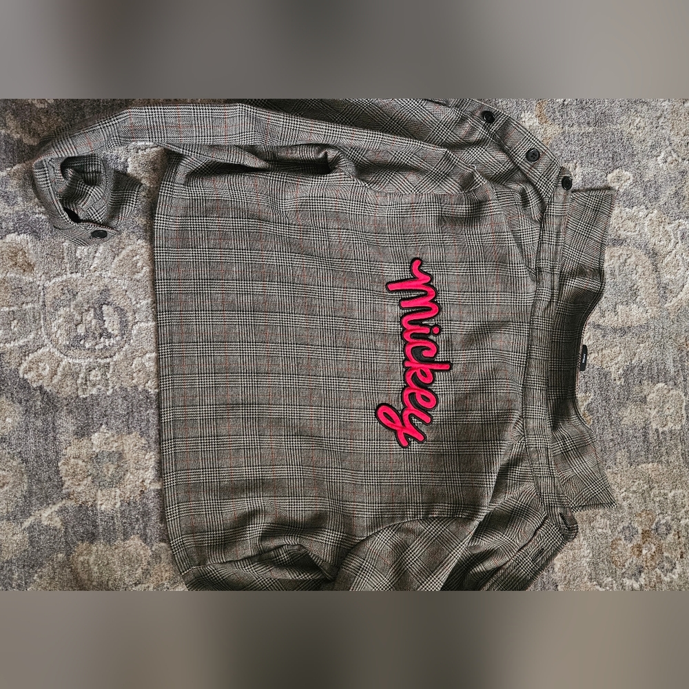 Cropped mickey flannel